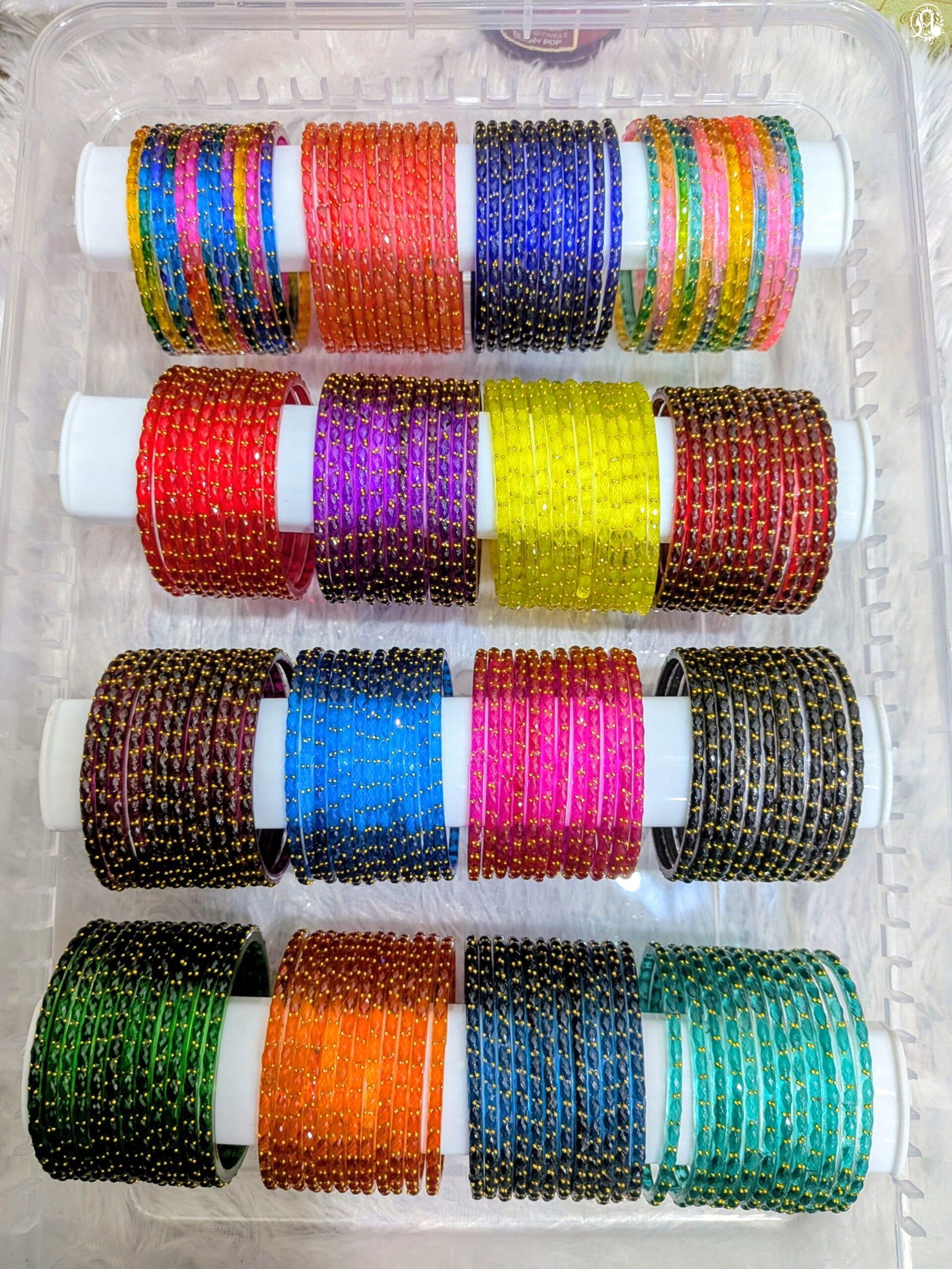 Dark Raindrop Bangles