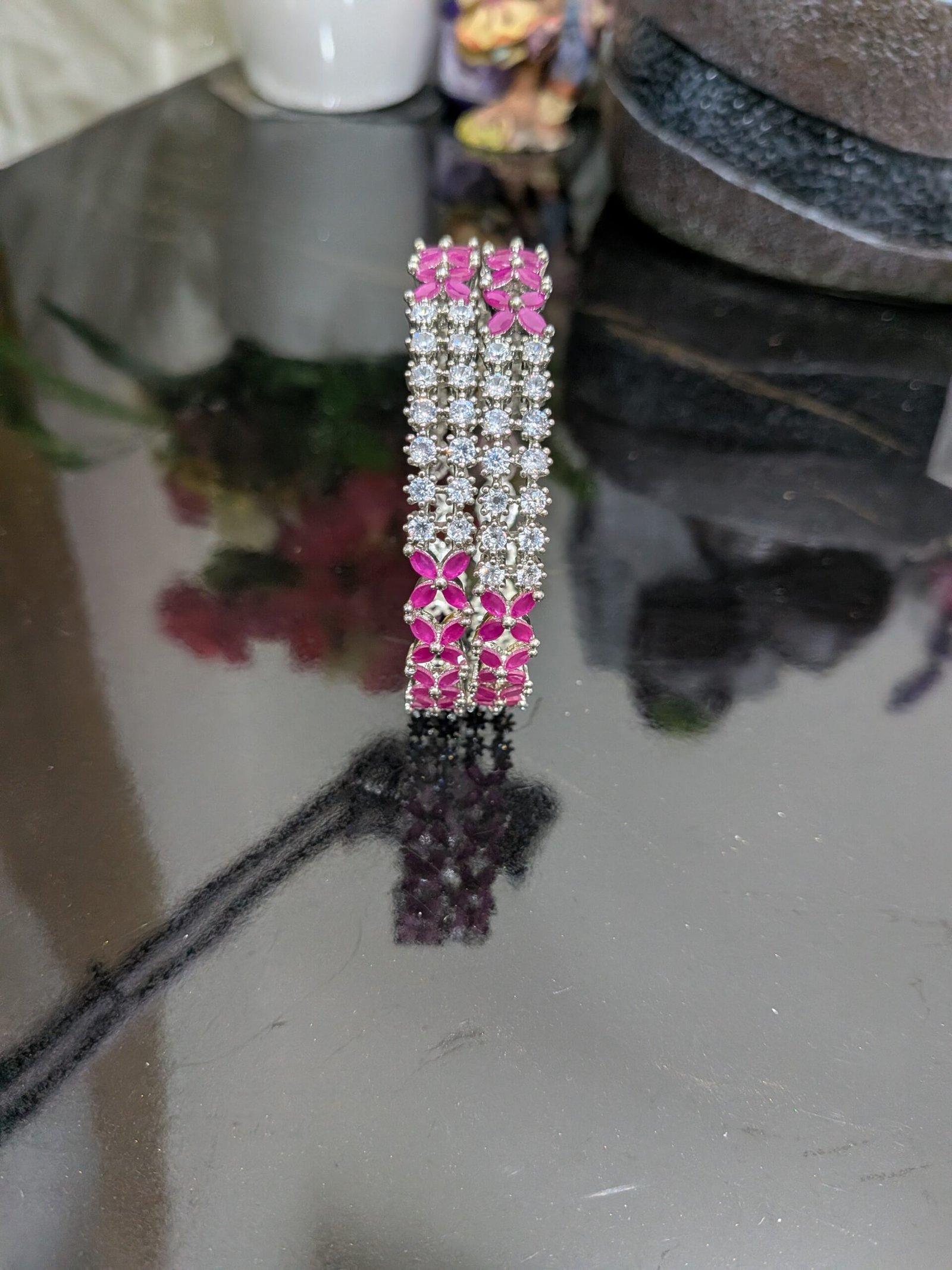 AD American Diamond Bangles