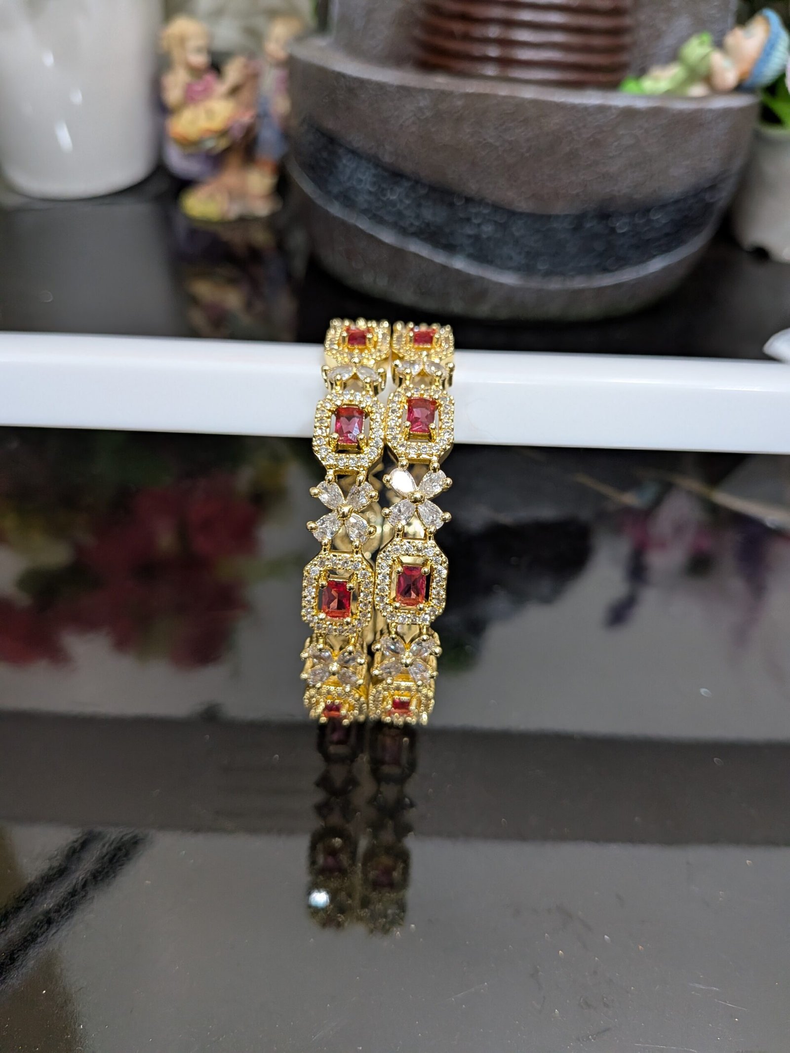 AD American Diamond Bangles