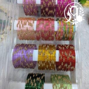 Aadhira Gold Stone Bangles