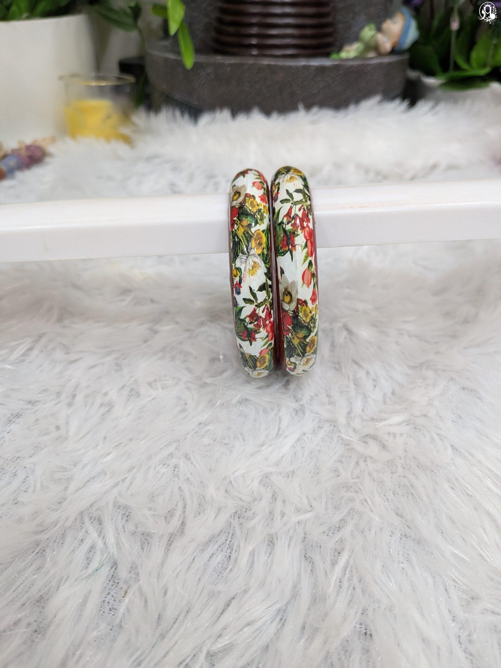 Floral Decoupage Bangles