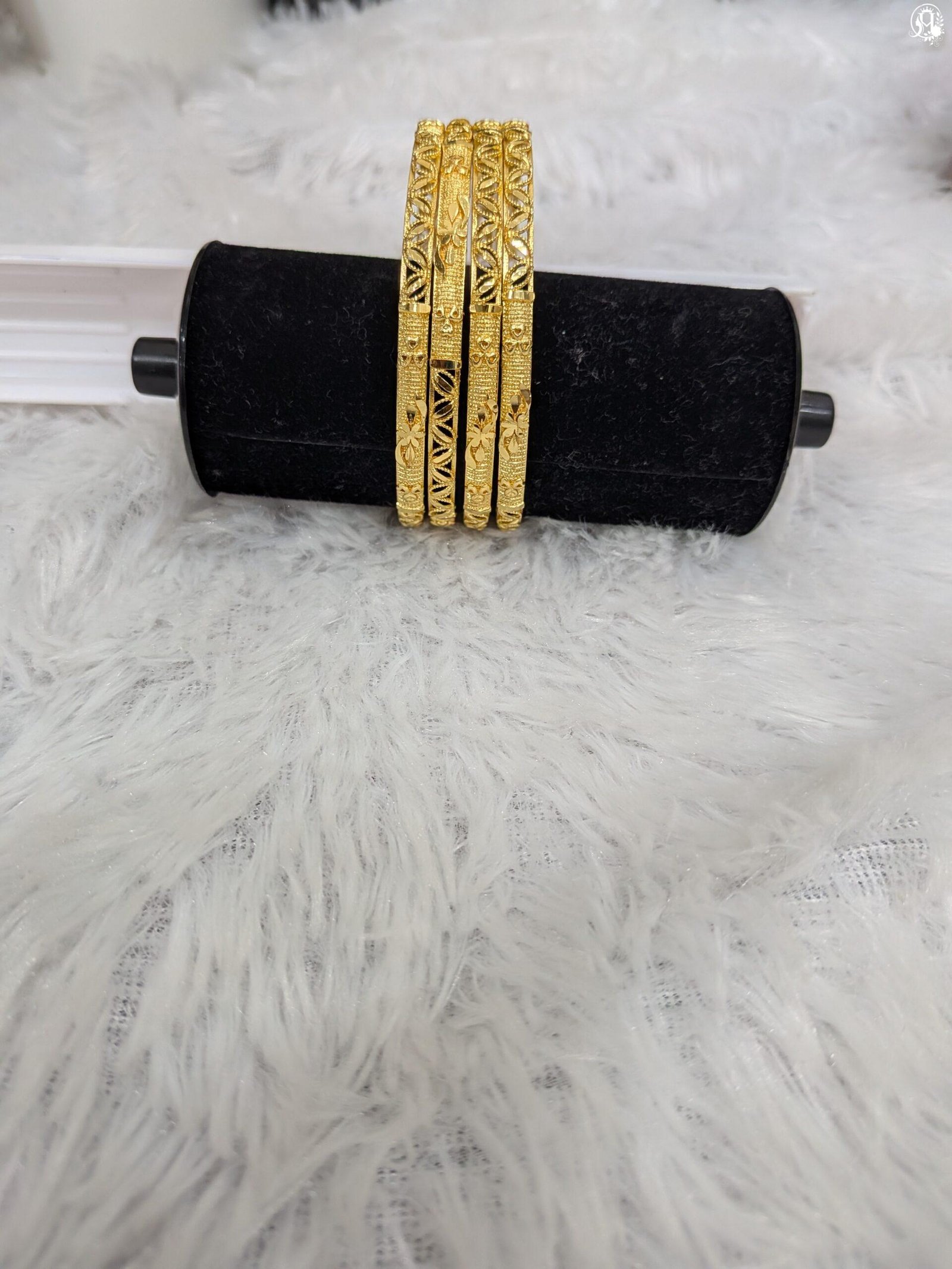 Floral Filigree Cutout Bangles