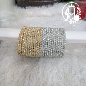 Gold/Silver Plated Rhinestone Bangle
