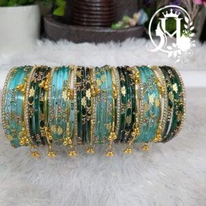Golden Leaf X Kashmiri Chudi Combo Bangles