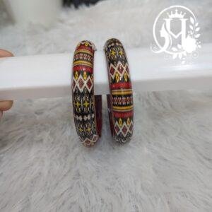 Tribal Fusion Wooden Bangle