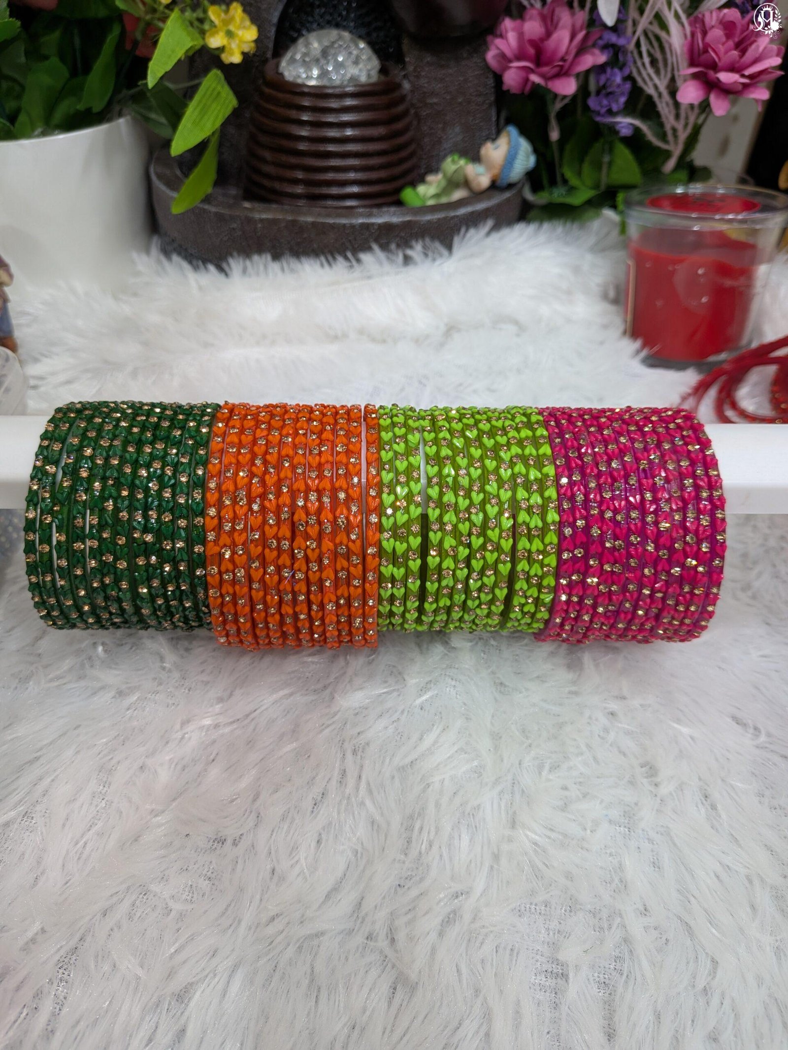 Heart Glass Bangles