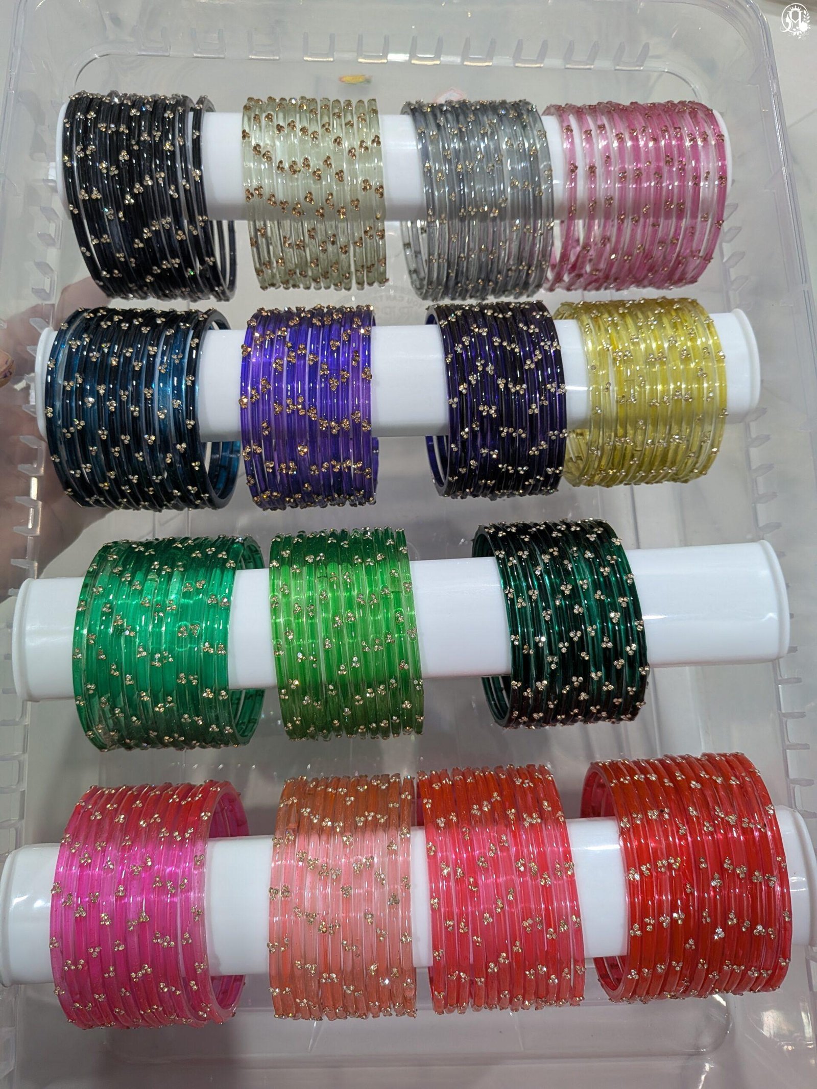 Jelly Raindrop Glass Bangles