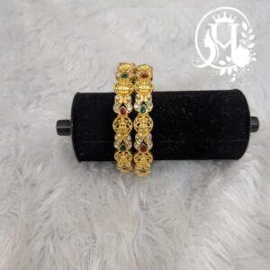 Lakshmi Motif Temple Jewelry Bangles