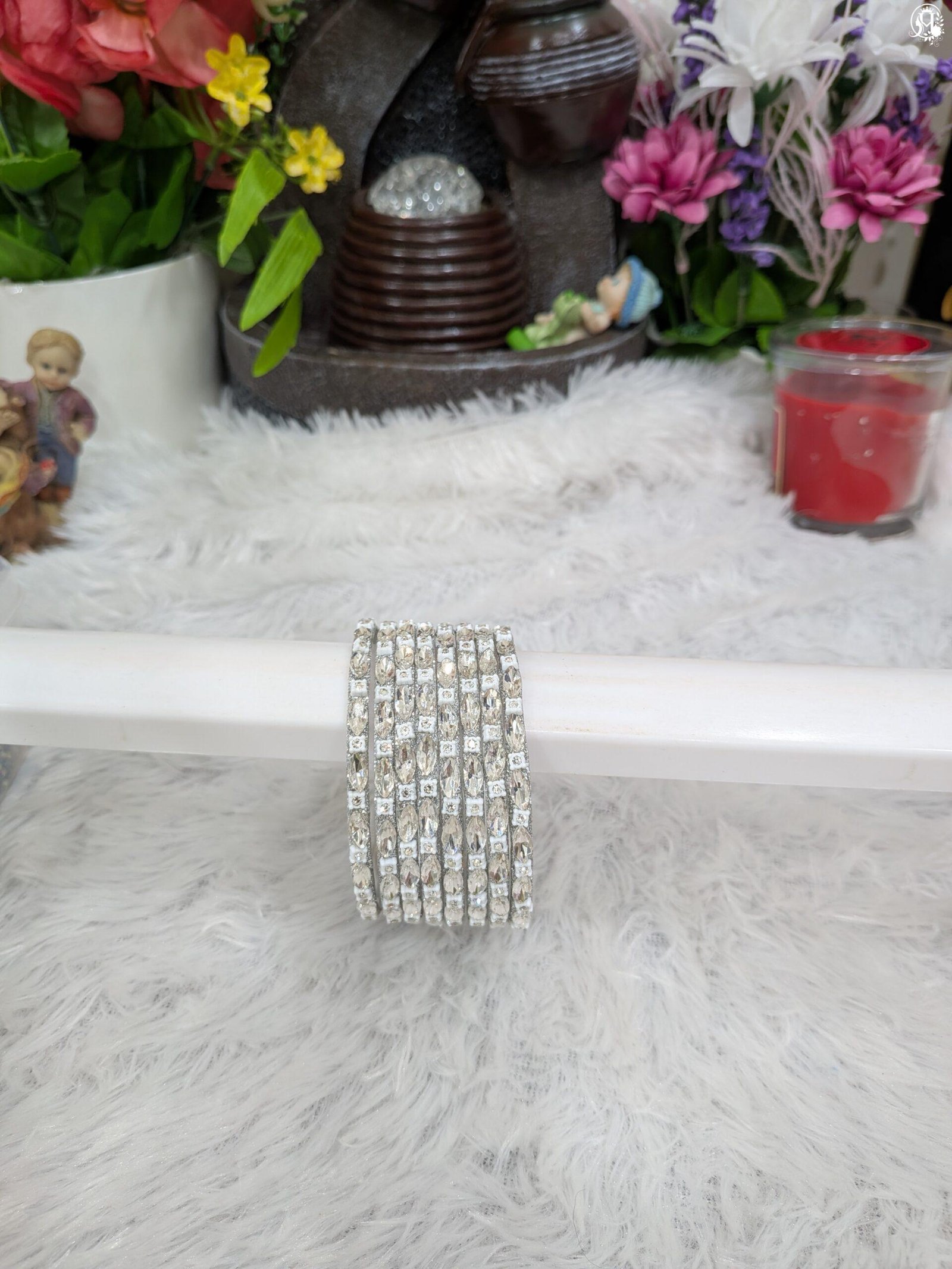Marquise Crystal Bangle Set - Image 3