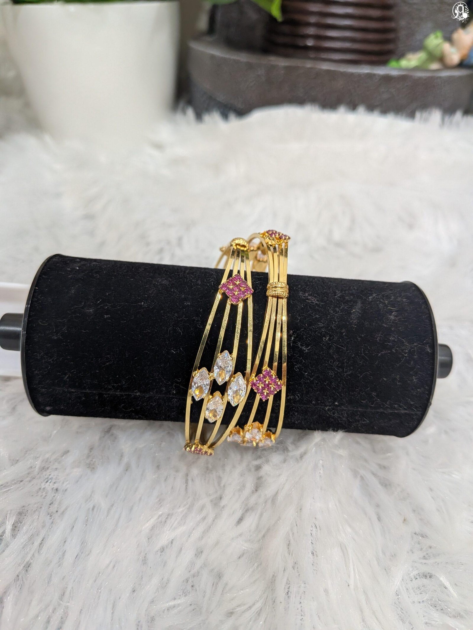 Multi-Strand Gold-Plated Bangles - Image 2