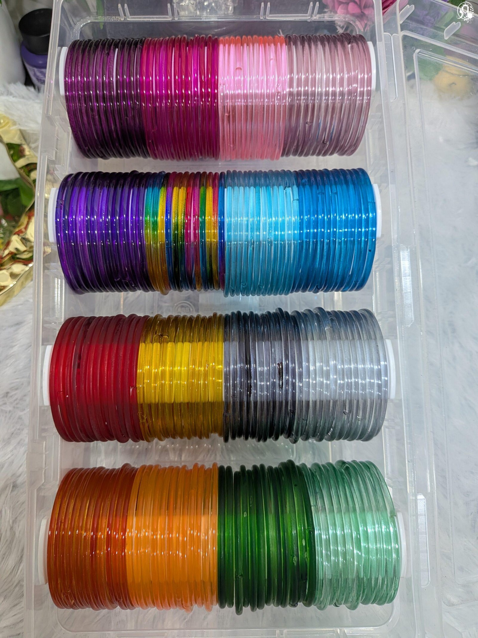 Jelly Plain Glass Bangles 1.5MM Thickness