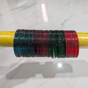 Plain Cut Glass Bangles