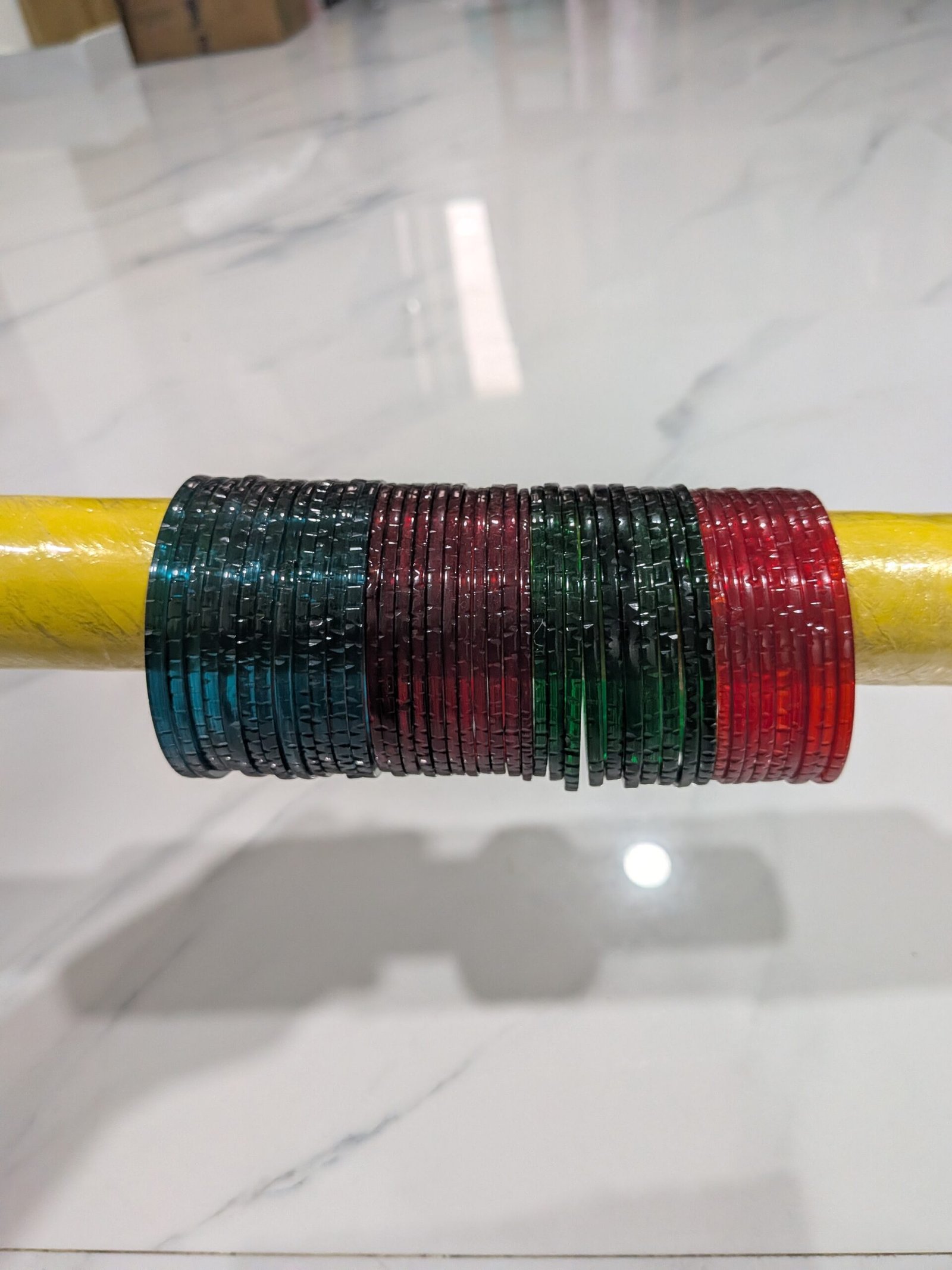 Plain Cut Glass Bangles