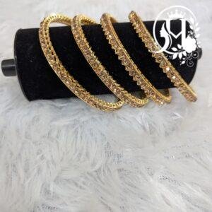 Single-Line Stone Studded Bangles