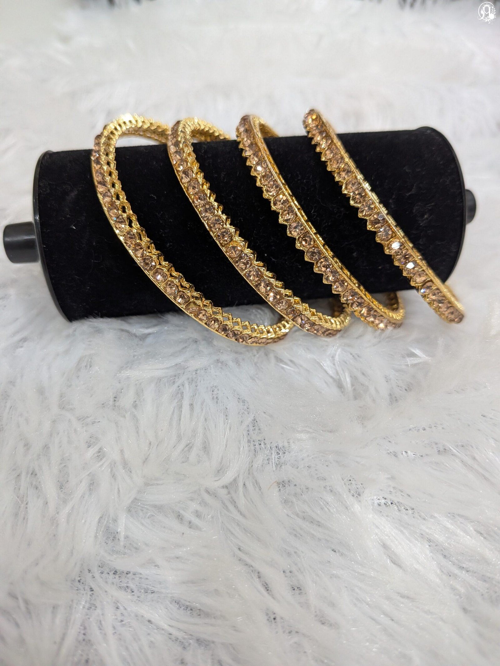 Single-Line Stone Studded Bangles