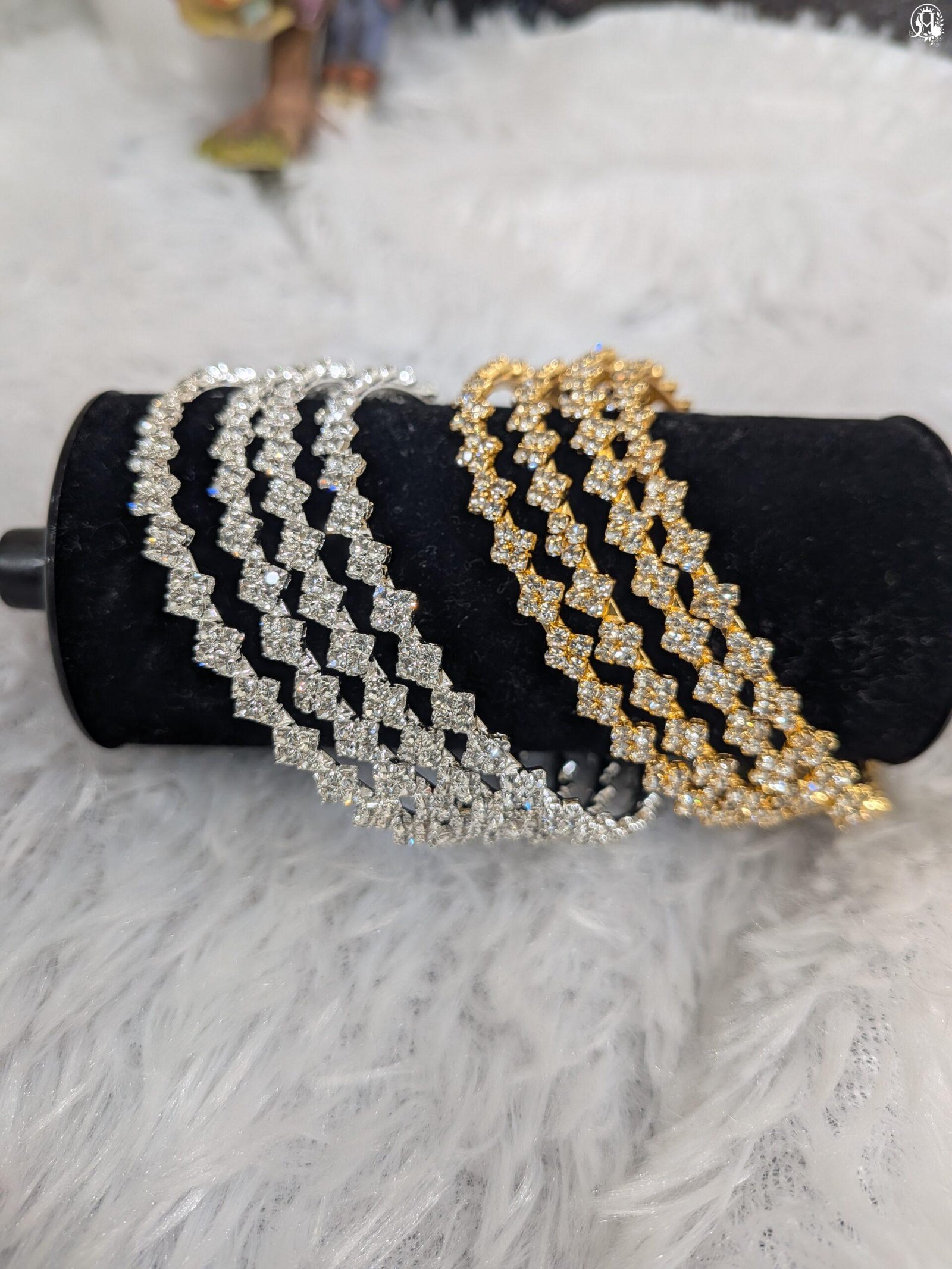 Wavy Stone Bangles