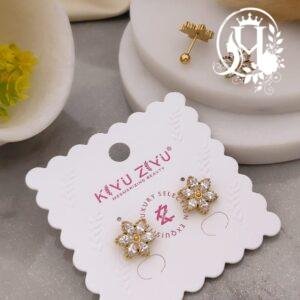 Snowflake Cluster Ball-Back Anti-Tarnish Stud
