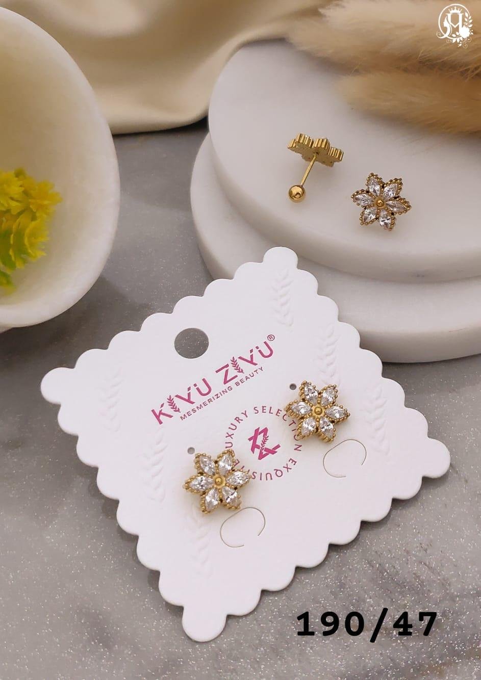 Snowflake Cluster Ball-Back Anti-Tarnish Stud